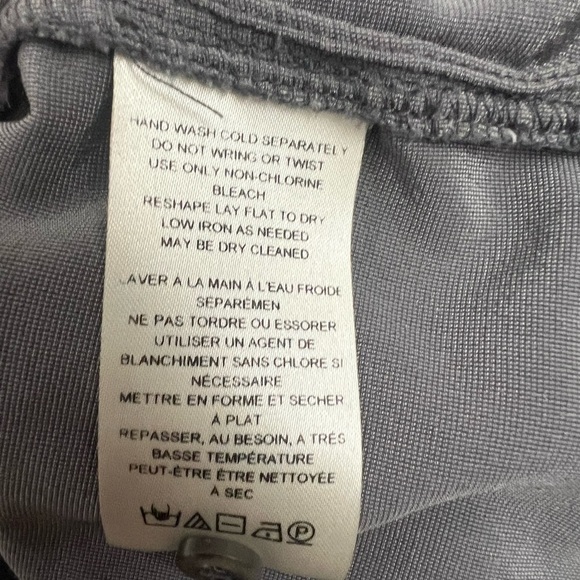 Large Anthropologie pilcro velvet femme button down collarless shirt grey gray - Picture 15 of 15